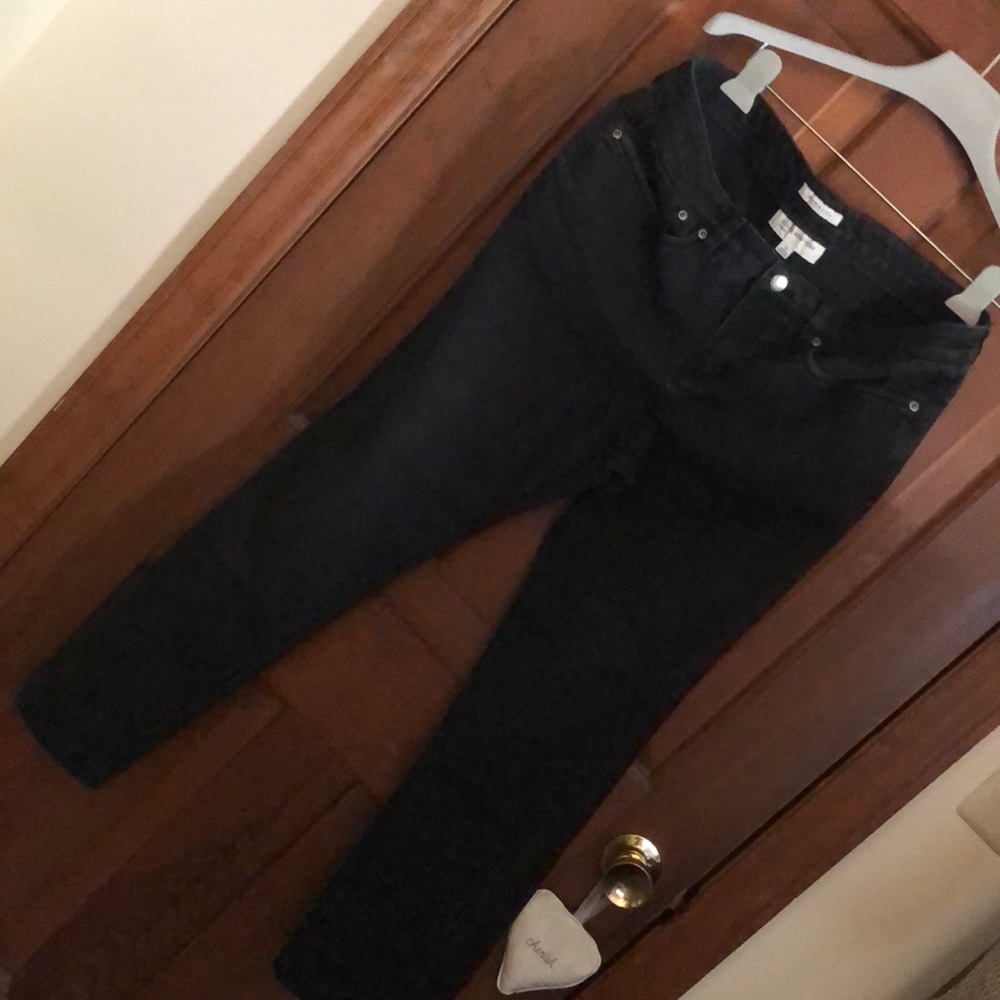 Black denim jeans size 12 Jones New York sport